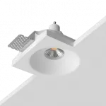 Встраиваемый гипсовый светильник под сменную лампу LeDron LUMI SQ1 112x112 D80
