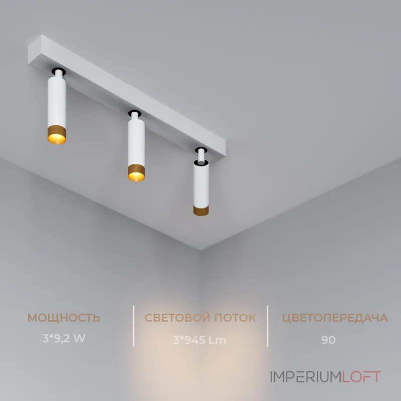 Потолочный светодиодный светильник LeDron SAGITONY SAGITONY E3 S40 Wooden White
