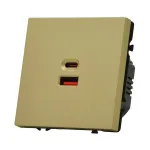 USB зарядное устройство типа A+С LeDron USB Socket A+C 65W Gold