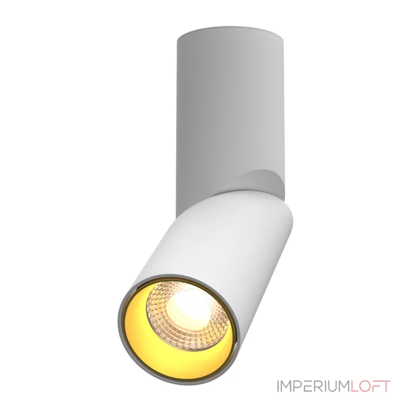 Потолочный поворотный светильник под сменную лампу LeDron MJ1402 MJ1402 White-Gold