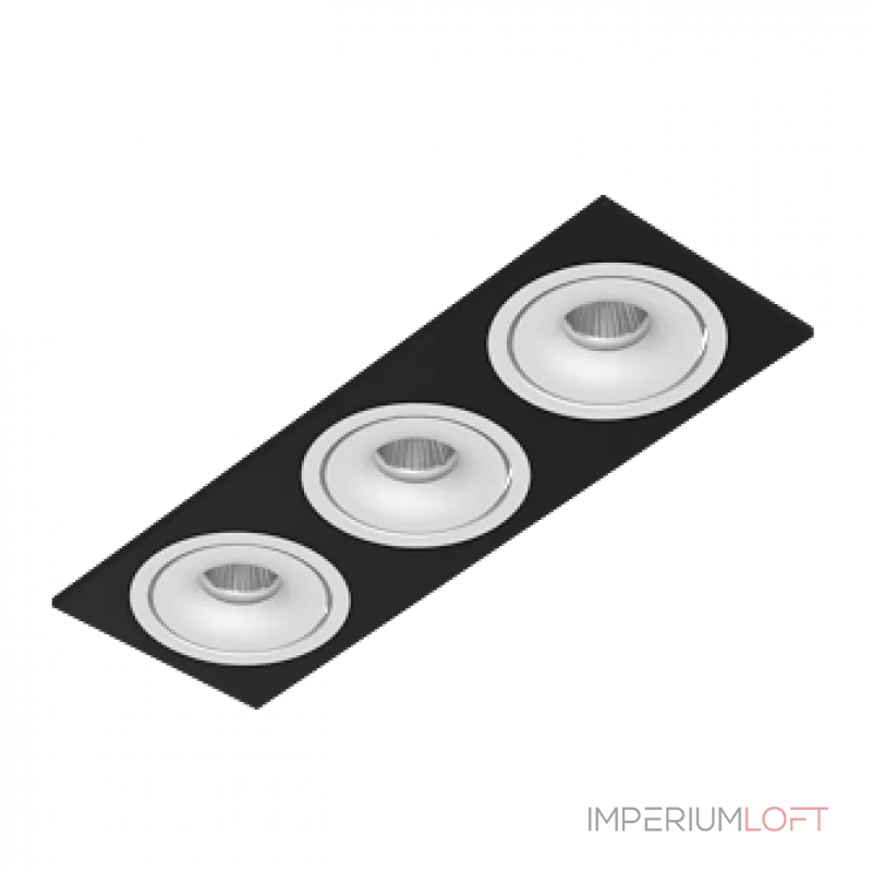 Встраиваемый светодиодный светильник LeDron LH10 LH10 SQ3 Black-White
