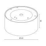 Потолочный светодиодный светильник LeDron LXS0812-16W LXS0812-16W 4000K Triac Dim