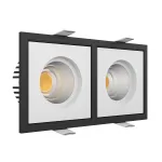 Встраиваемый светодиодный светильник LeDron BRUTAL BRUTAL SQ2 Black-White TRIAC