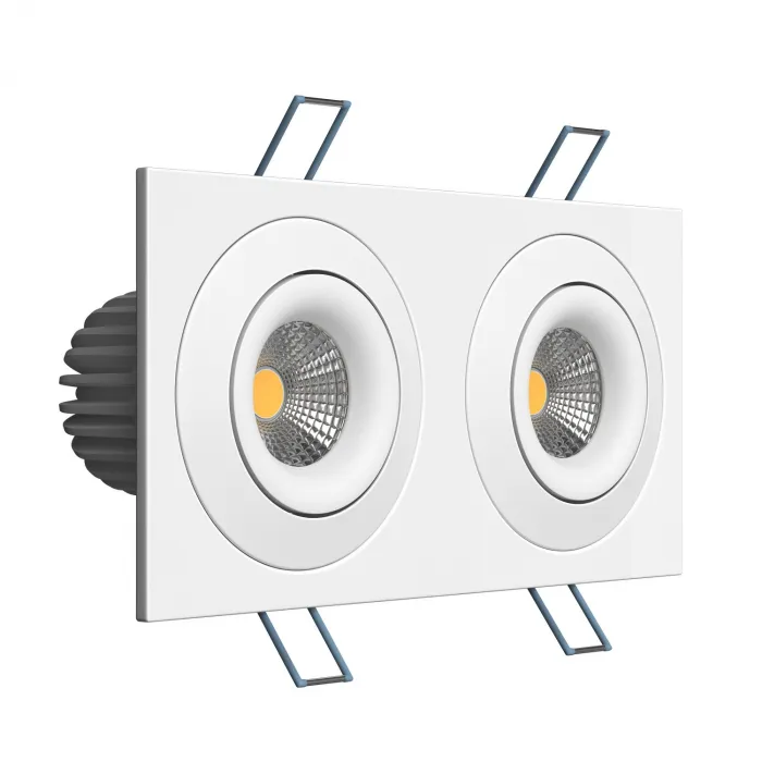 Встраиваемый поворотный светодиодный светильник LeDron LH07SB-R LH07SB-R SQ2 White от ImperiumLoft