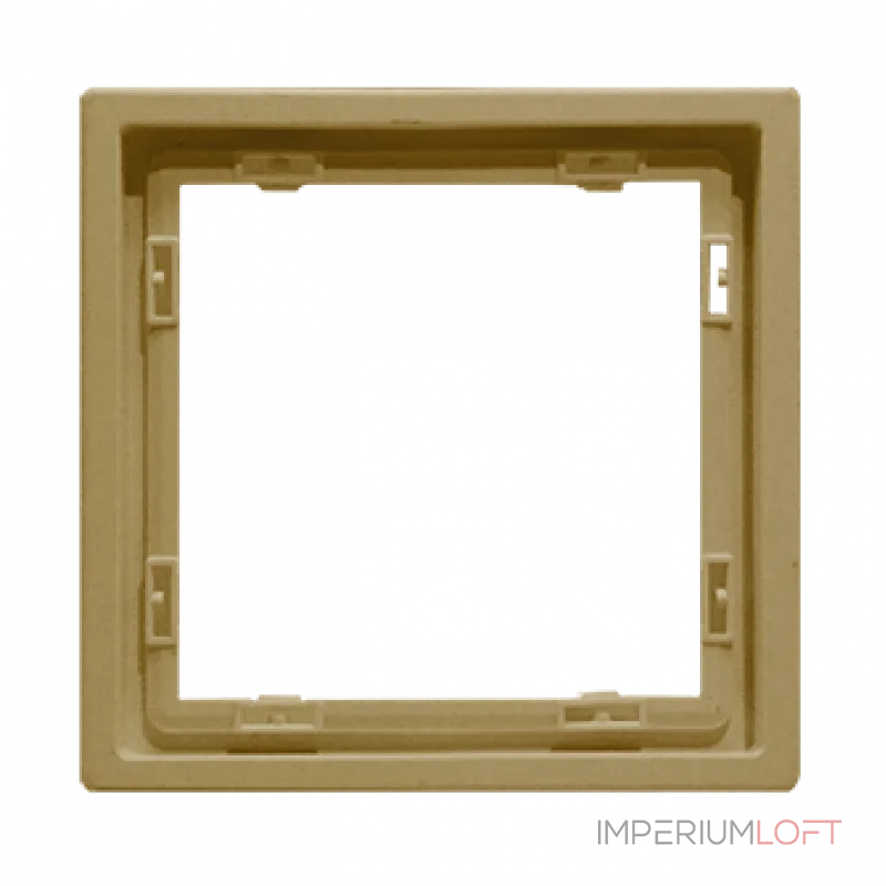 Рамка на 1 пост для розеток и выключателей LeDron 1 Frame PC Gold
