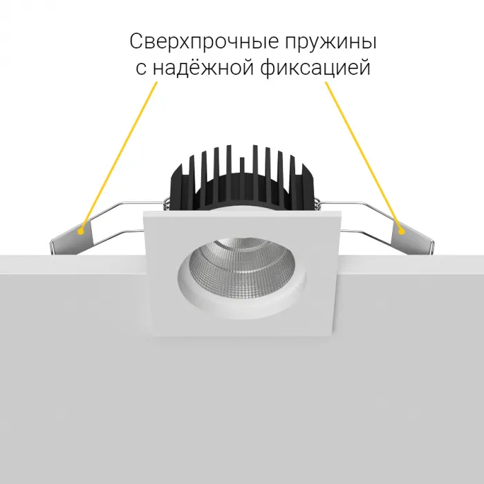 Встраиваемый светодиодный светильник LeDron BRUTAL BRUTAL SQ White 4000K от ImperiumLoft