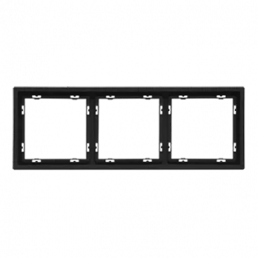 Рамка на 3 поста для розеток и выключателей LeDron 3 Frame PC Black Рамка на 3 поста для розеток и выключателей LeDron 3 Frame PC Black