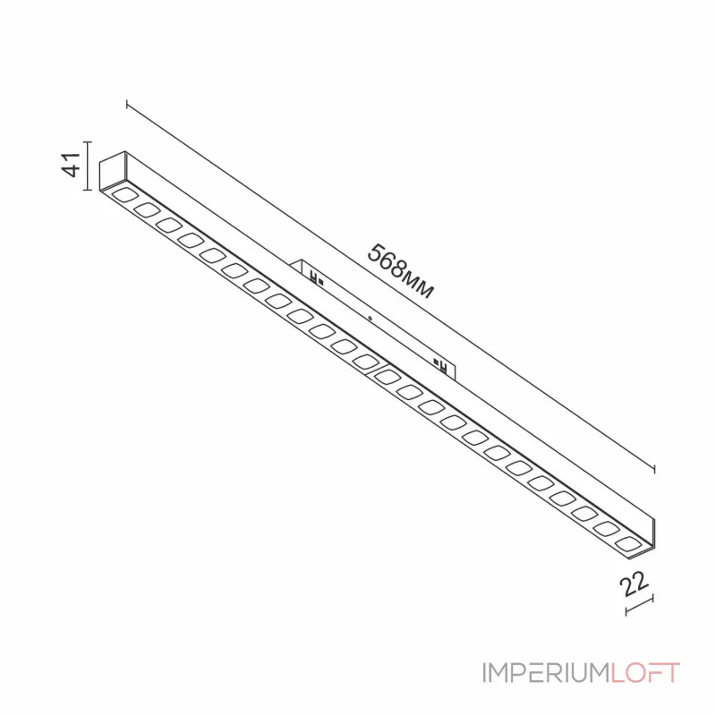 Светодиодный светильник для магнитной системы Ledron Sagi style 568 DALI White 3000K