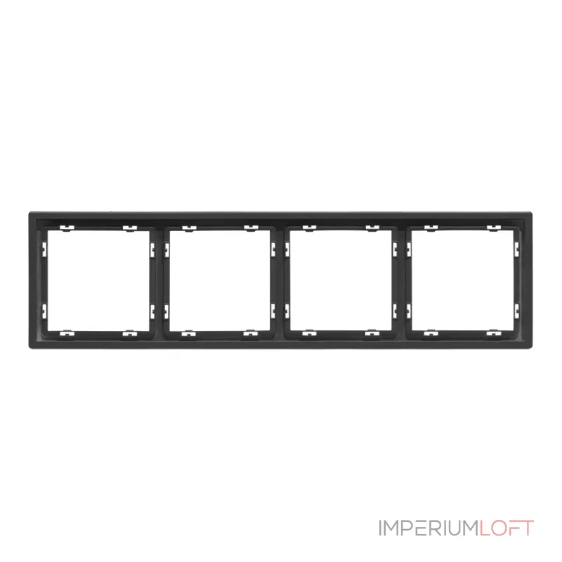 Рамка на 4 поста для розеток и выключателей LeDron 4 Frame PC Grey Рамка на 4 поста для розеток и выключателей LeDron 4 Frame PC Grey