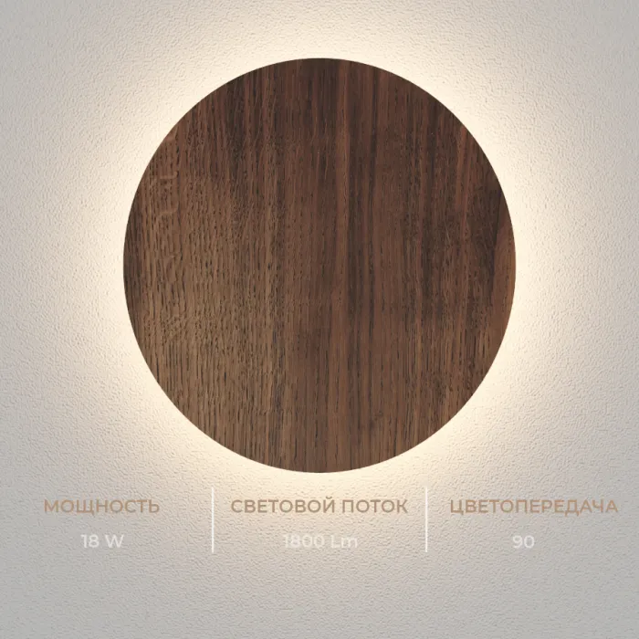 Настенный светодиодный светильник LeDron GW-8663 GW-8663/30 Wooden White от ImperiumLoft