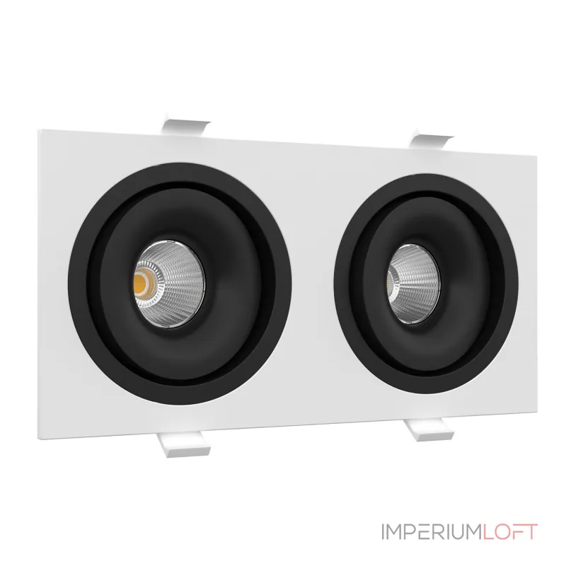 Встраиваемый поворотный светодиодный светильник LeDron MJ1006 MJ1006 SQ2 White-Black 4000K