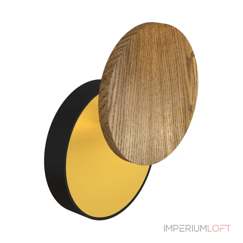 Настенный светодиодный светильник LeDron UFO UFO G2 Wooden Black-Gold Настенный светодиодный светильник LeDron UFO UFO G2 Wooden Black-Gold