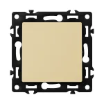 Переключатель одноклавишный перекрёстный FORKEL F55 1 Gang Intermediate F55 Black