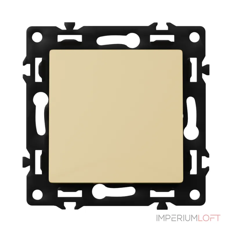 Переключатель одноклавишный перекрёстный FORKEL F55 1 Gang Intermediate F55 Black