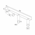 Потолочный светодиодный светильник LeDron SAGITONY SAGITONY E3 S40 Wooden White