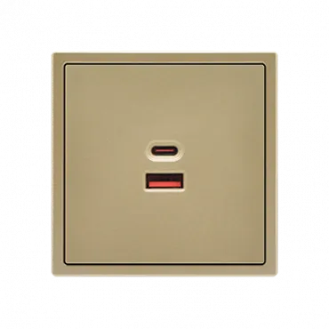 USB зарядное устройство типа A+С LeDron USB Socket A+C 65W Gold