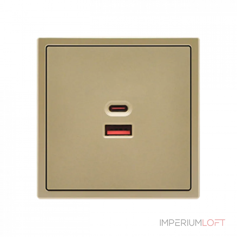 USB зарядное устройство типа A+С LeDron USB Socket A+C 65W Gold
