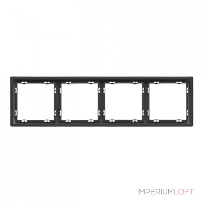 Рамка на 4 поста для розеток и выключателей LeDron 4 Frame PC Grey Рамка на 4 поста для розеток и выключателей LeDron 4 Frame PC Grey