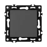 Переключатель одноклавишный перекрёстный FORKEL F55 1 Gang Intermediate F55 Black
