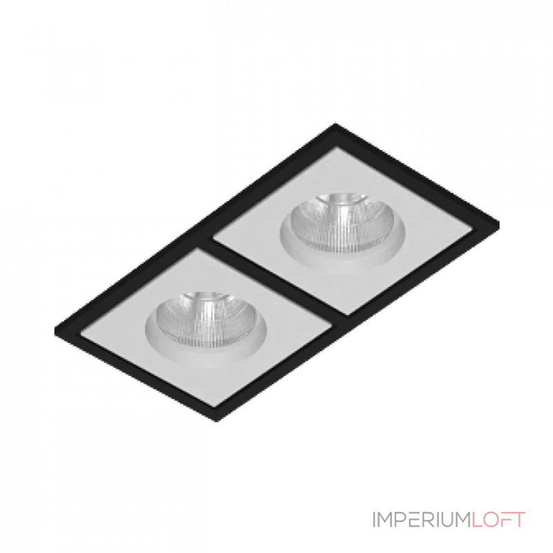 Встраиваемый светодиодный светильник LeDron BRUTAL BRUTAL SQ2 Black-White TRIAC Встраиваемый светодиодный светильник LeDron BRUTAL BRUTAL SQ2 Black-White TRIAC