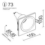 Встраиваемый светильник под сменную лампу LeDron AO1501010 AO1501010 SQ Black от ImperiumLoft Встраиваемый светильник под сменную лампу LeDron AO1501010 AO1501010 SQ Black от ImperiumLoft