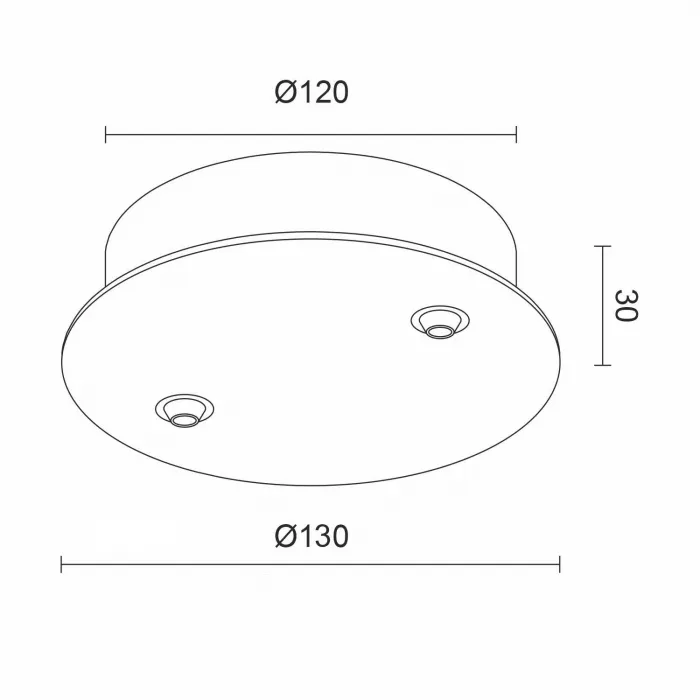 Основание круглое LeDron D120-2 Основание D120x2 (белый) от ImperiumLoft