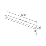 Светодиодный светильник для магнитной системы LeDron Sagi line MAX SAGI LINE 560 Zigbee Wh 4K от ImperiumLoft