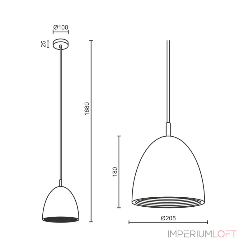 Подвесной светильник LeDron DOME MH-2601W от ImperiumLoft Подвесной светильник LeDron DOME MH-2601W от ImperiumLoft