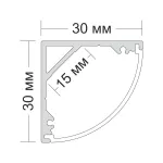Угловой профиль LeDron 3030 00004841+00004840-Z от ImperiumLoft