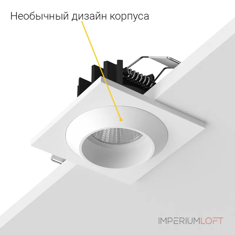 Встраиваемый светодиодный светильник LeDron GIZA MINI GIZA MINI SQ White Встраиваемый светодиодный светильник LeDron GIZA MINI GIZA MINI SQ White