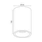 Потолочный светильник под сменную лампу LeDron MJ1027 MJ1027 White 150mm