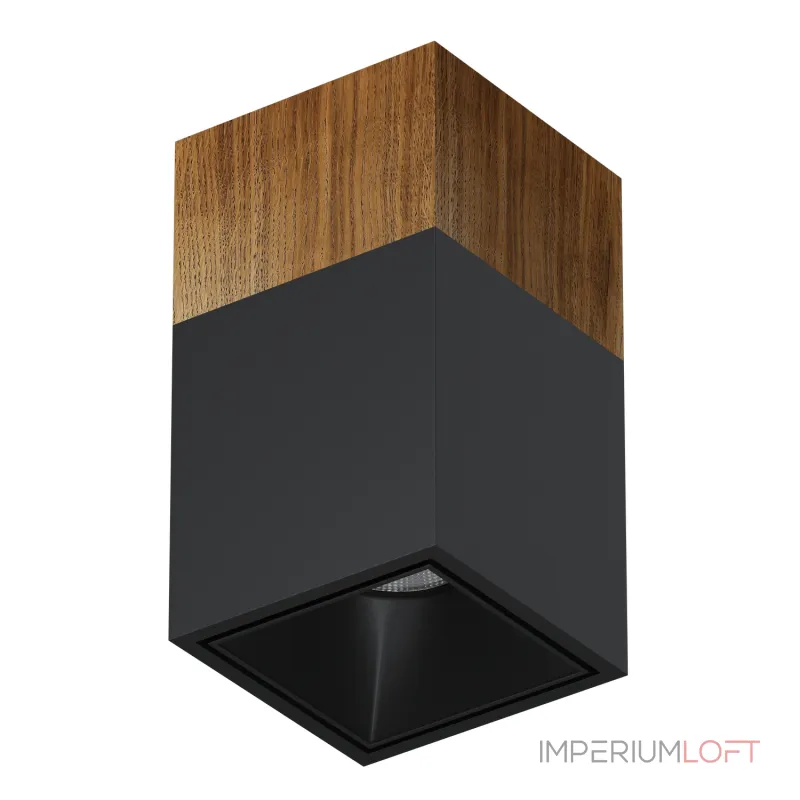 Потолочный светодиодный светильник LeDron KUBING WOODEN KUBING 160 Wooden Black