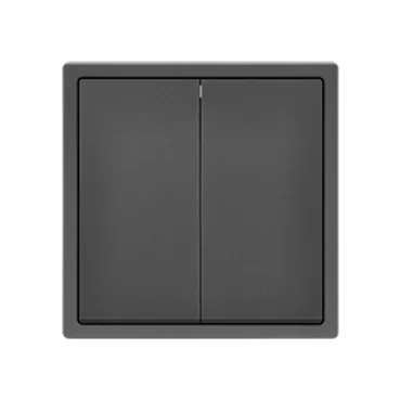 Переключатель двухклавишный перекрёстный FORKEL 2G Intermediate Grey Переключатель двухклавишный перекрёстный FORKEL 2G Intermediate Grey