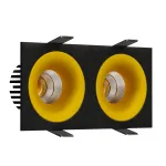 Встраиваемый светодиодный светильник LeDron LOFT LOFT SQ2 Black-Gold