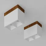 Потолочный светодиодный светильник LeDron KUBING 2 WOODEN KUBING 2 Wooden 130 White
