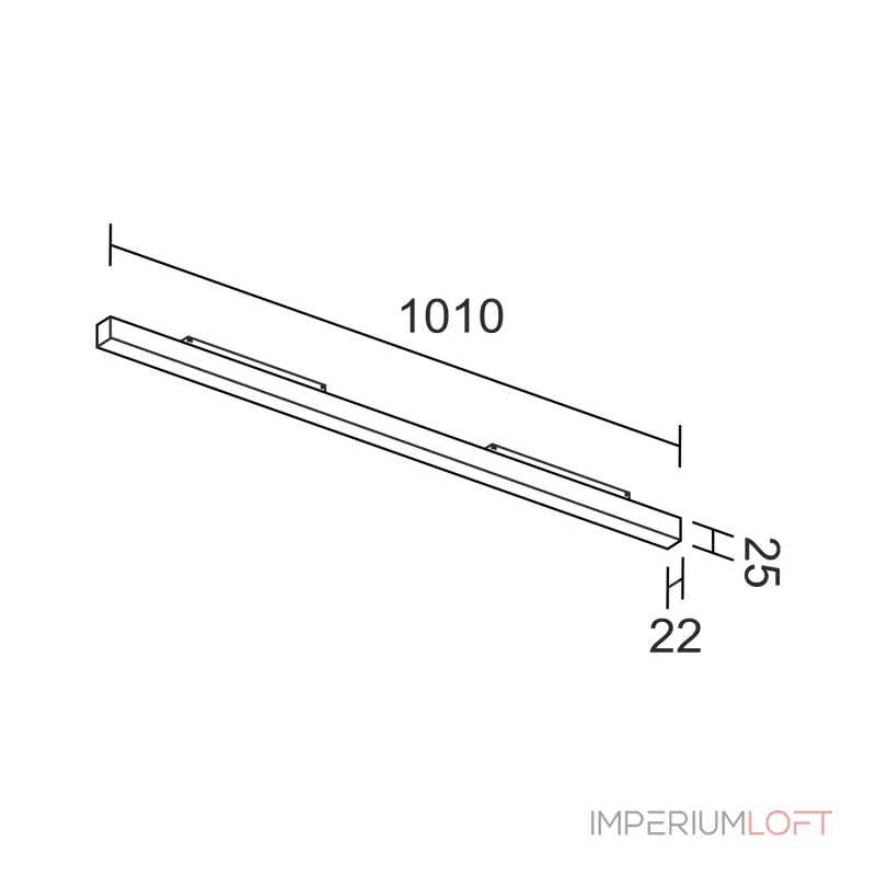 Светодиодный светильник (стеновой) для магнитной системы LeDron Sagi line SAGI LINE 1010 White 4K