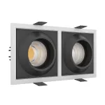 Встраиваемый светодиодный светильник LeDron GIZA GIZA SQ2 White-Black от ImperiumLoft