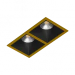 Встраиваемый светильник под сменную лампу LeDron RISE KIT2 RISE KIT2 Gold-Black от ImperiumLoft Встраиваемый светильник под сменную лампу LeDron RISE KIT2 RISE KIT2 Gold-Black от ImperiumLoft