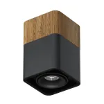Потолочный светодиодный светильник LeDron TUBING WOODEN TUBING Wooden 60 Black TRIAC