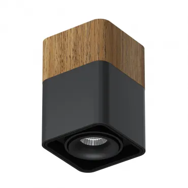 Потолочный светодиодный светильник LeDron TUBING WOODEN TUBING Wooden 60 Black TRIAC