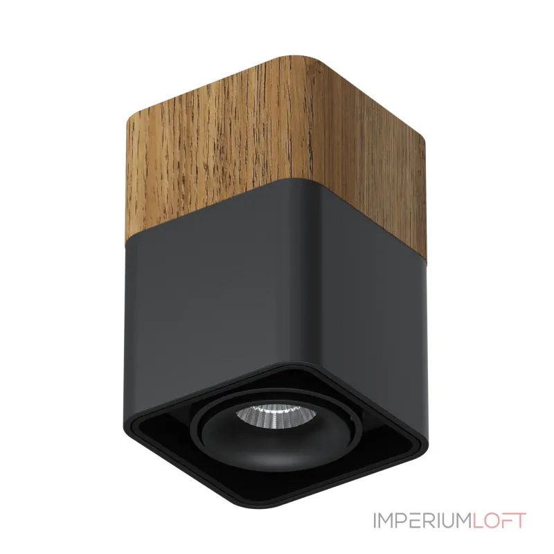Потолочный светодиодный светильник LeDron TUBING WOODEN TUBING Wooden 60 Black TRIAC