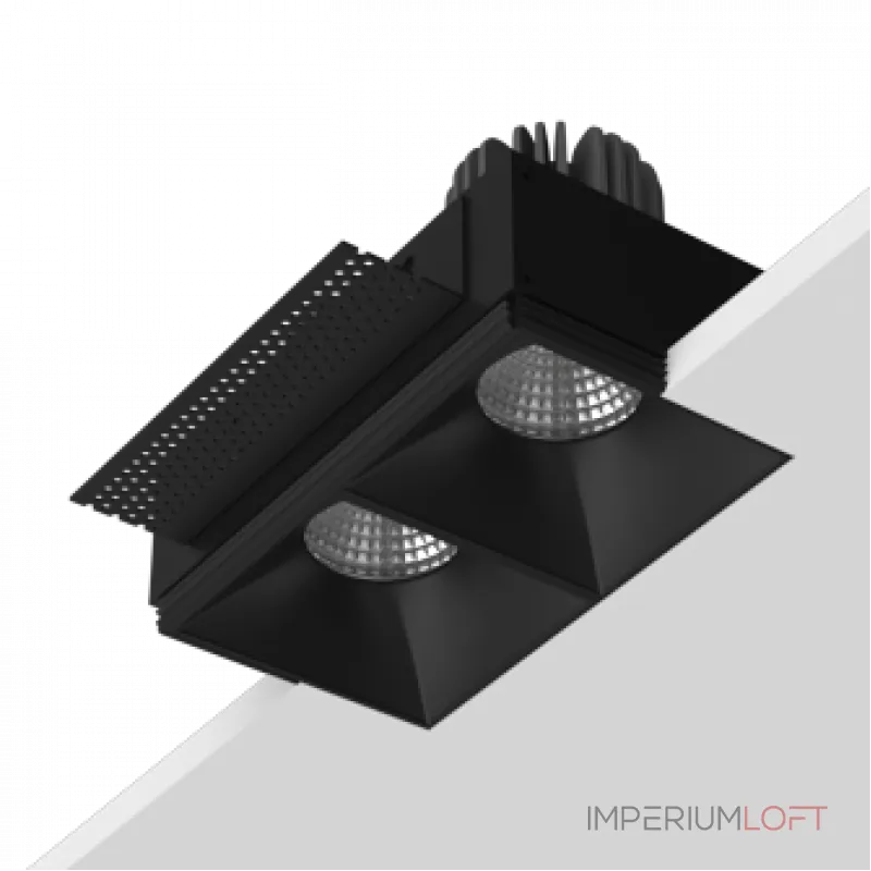 Встраиваемый светодиодный светильник LeDron RISE SQ H KIT2 RISE SQ H KIT2 LED 4K Black Встраиваемый светодиодный светильник LeDron RISE SQ H KIT2 RISE SQ H KIT2 LED 4K Black
