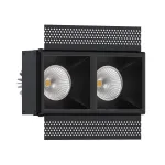 Встраиваемый светодиодный светильник LeDron RISE SQ H KIT2 RISE SQ H KIT2 LED 4K Black