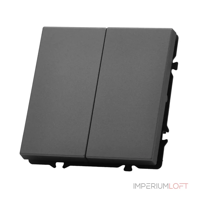 Переключатель двухклавишный перекрёстный LeDron 2G Intermediate Grey Переключатель двухклавишный перекрёстный LeDron 2G Intermediate Grey