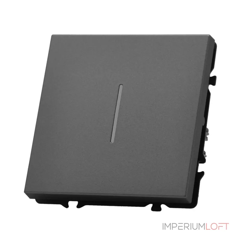 Одноклавишный выключатель с LED-подсветкой LeDron 1 Gang 1 Way LED Grey Одноклавишный выключатель с LED-подсветкой LeDron 1 Gang 1 Way LED Grey