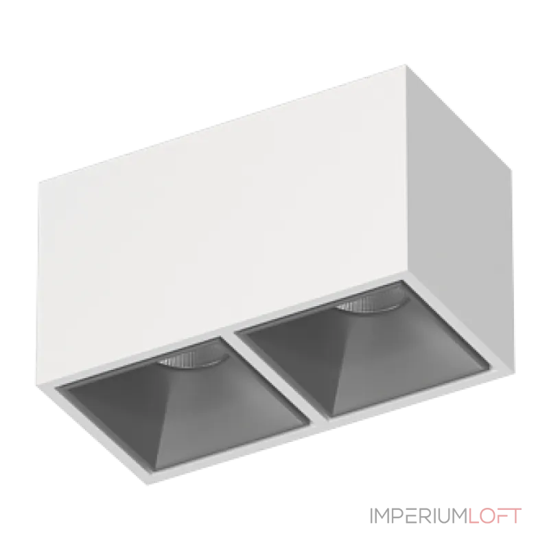 Потолочный светильник Ledron KUBING 2 White-Grey 4000K