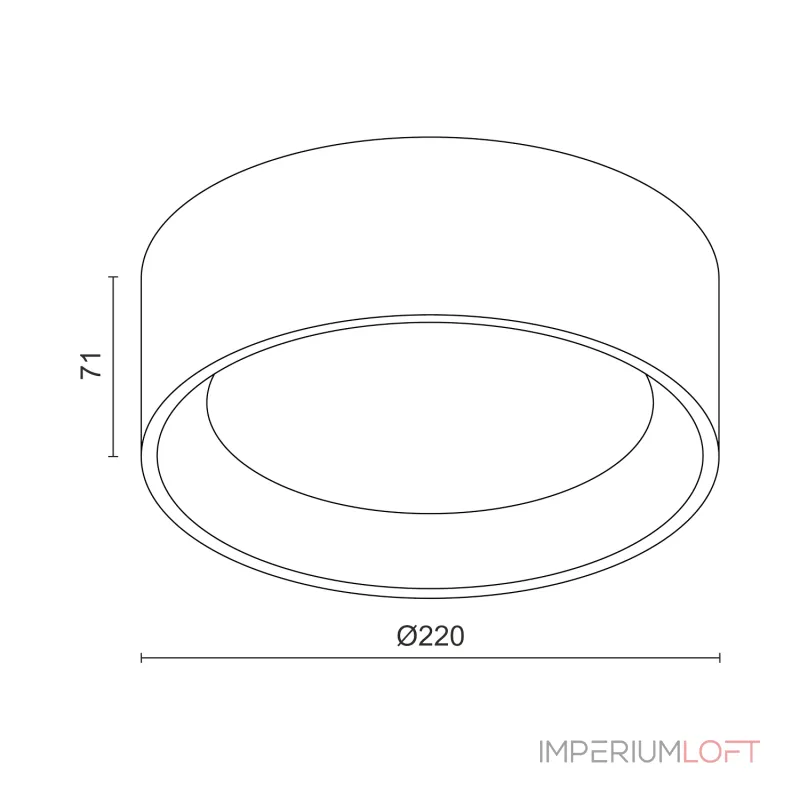 Потолочный светодиодный светильник LeDron SUITABLE SUITABLE LARGE Black TRIAC