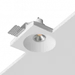 Встраиваемый гипсовый светильник под сменную лампу LeDron LUMI SQ1 115x120 D90