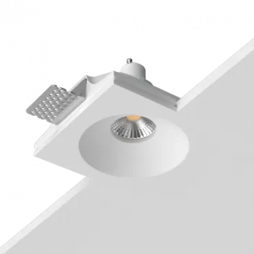 Встраиваемый гипсовый светильник под сменную лампу LeDron LUMI SQ1 115x120 D90 Встраиваемый гипсовый светильник под сменную лампу LeDron LUMI SQ1 115x120 D90