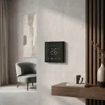 Терморегулятор цифровой для теплого пола с датчиком программируемый Wi-Fi 16A LeDron WIFI Touch Electric heating Thermostat Light Grey